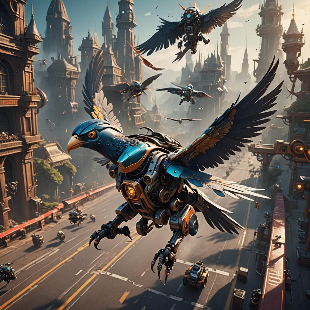 Robotic Winged Bird Flies to Victory