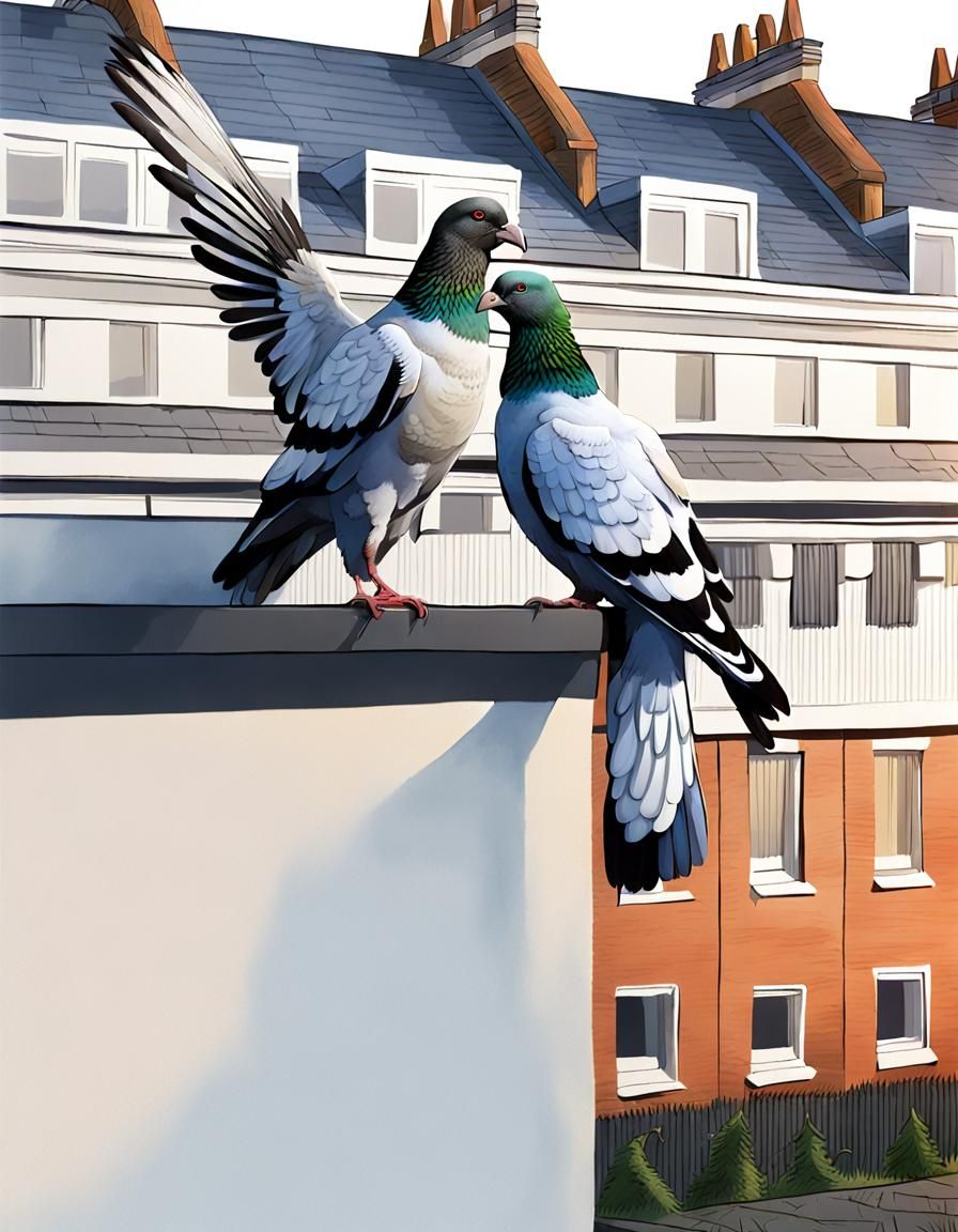 the Hulk has pigeons? ' just meekly give them the bread ok