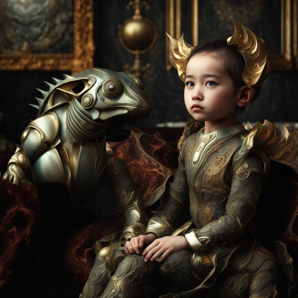 Geometric Abstract Art in Polychromatic 3D Render