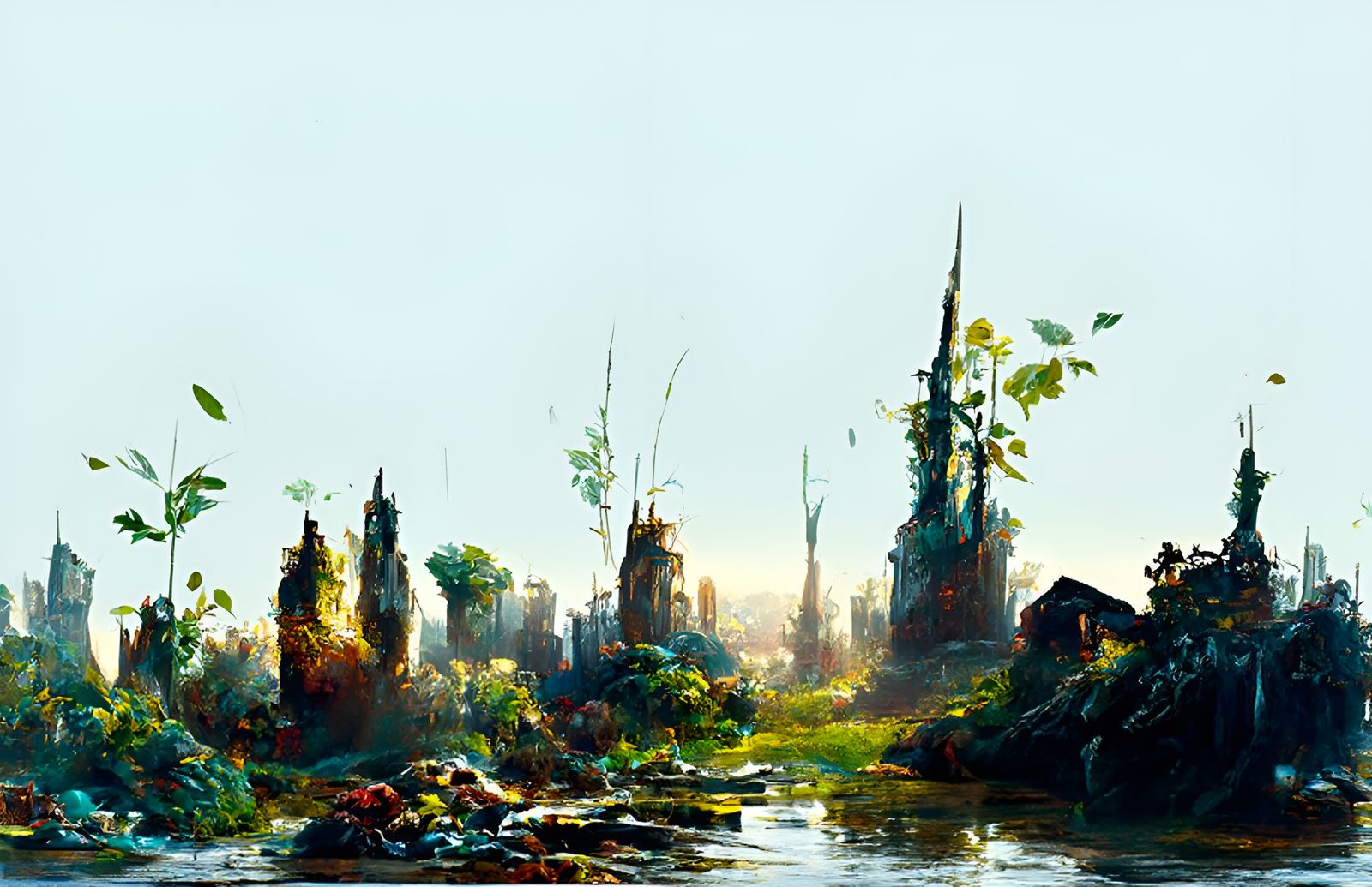 Post-Apocalyptic Metropolis in Ruins