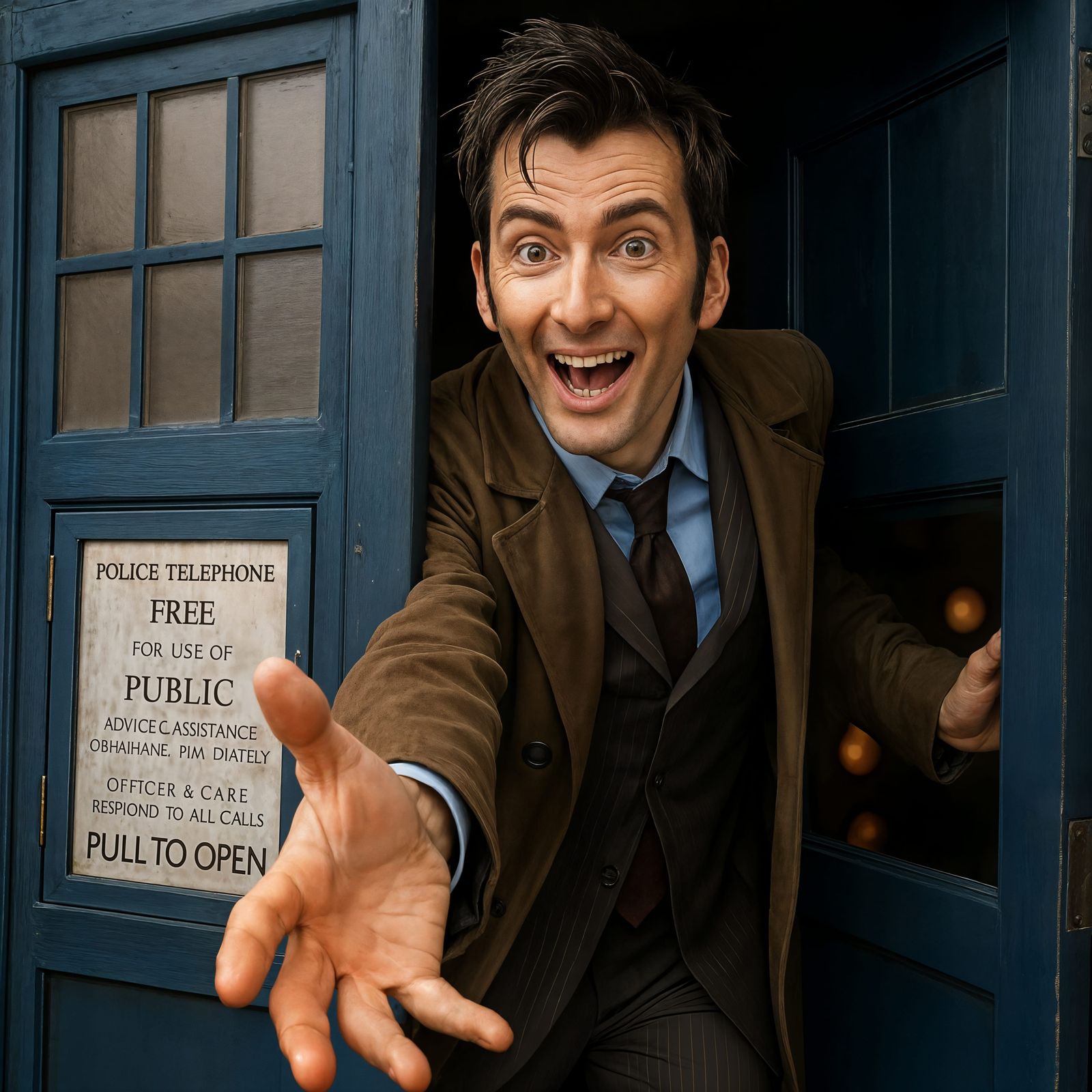 The Doctor Beckons: David Tennant in Detailed CGI