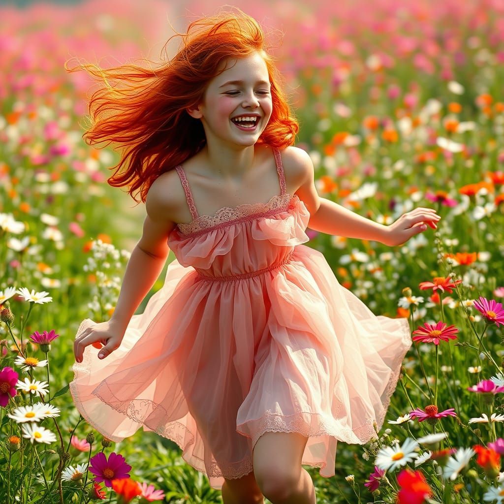 Feminine Whimsy in a Field of Wildflowers