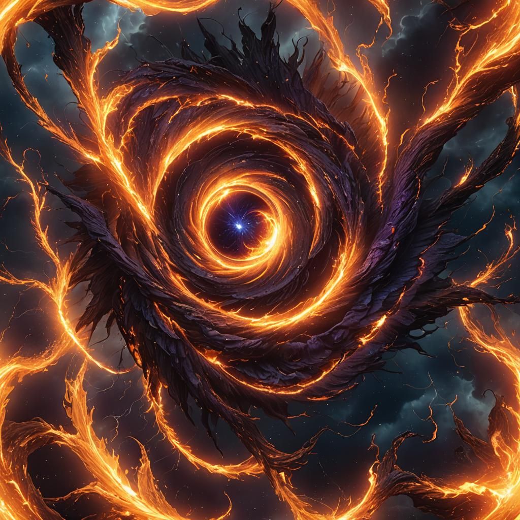 Swirling Solar Vortex Erupts in Fiery Display