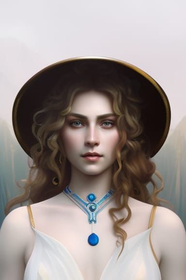 Vellamo, Finnish Goddess of Water Portrait