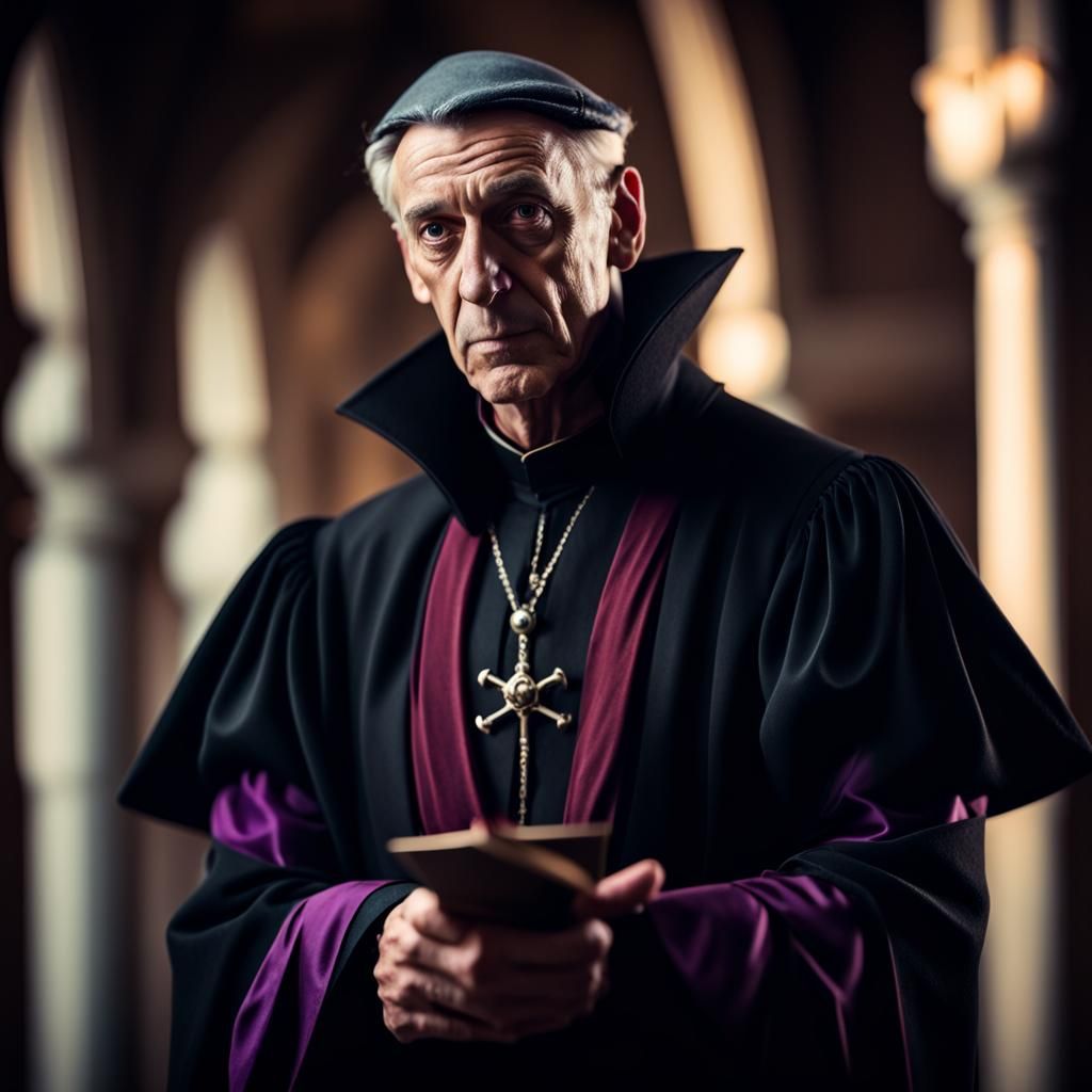 Judge Frollo in Dark Gothic Disney Style