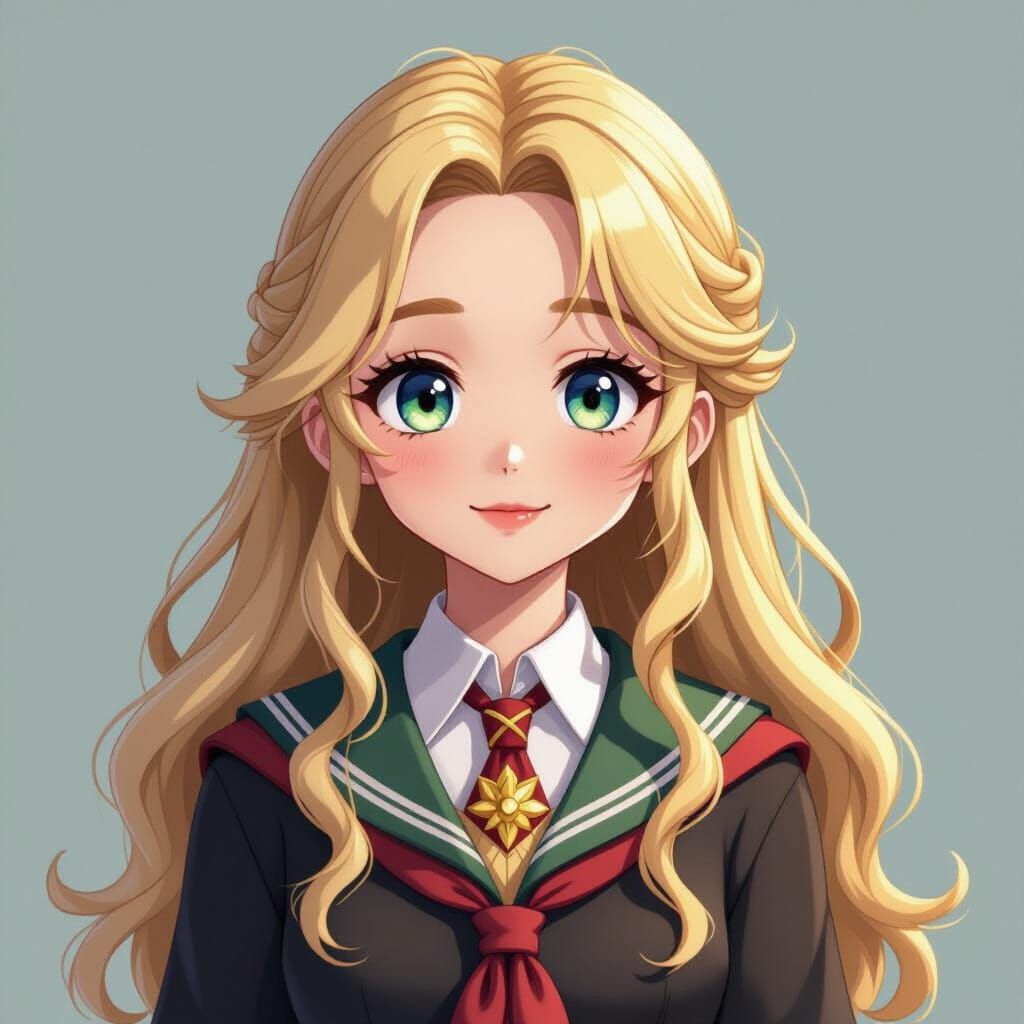 Luna Lovegood in Detailed 3D Anime Art Style