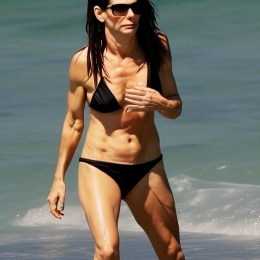 Bikini Model AI Image