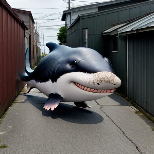 a baby alley rat whale