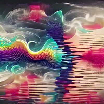 Psychedelic Soundwave Visualization: Abstract Art