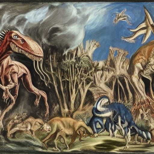 Romantic and Brutal Jurassic Period Art