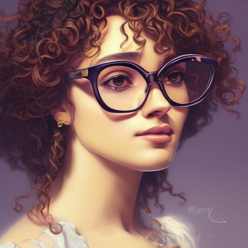 Moroccan Woman Portrait with Cat Glasses