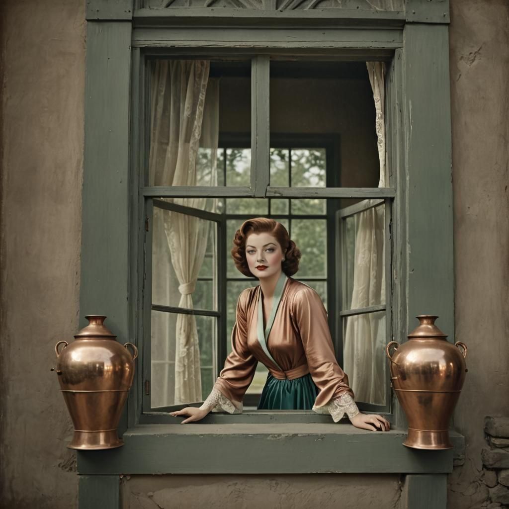 Myrna Loy at the Window