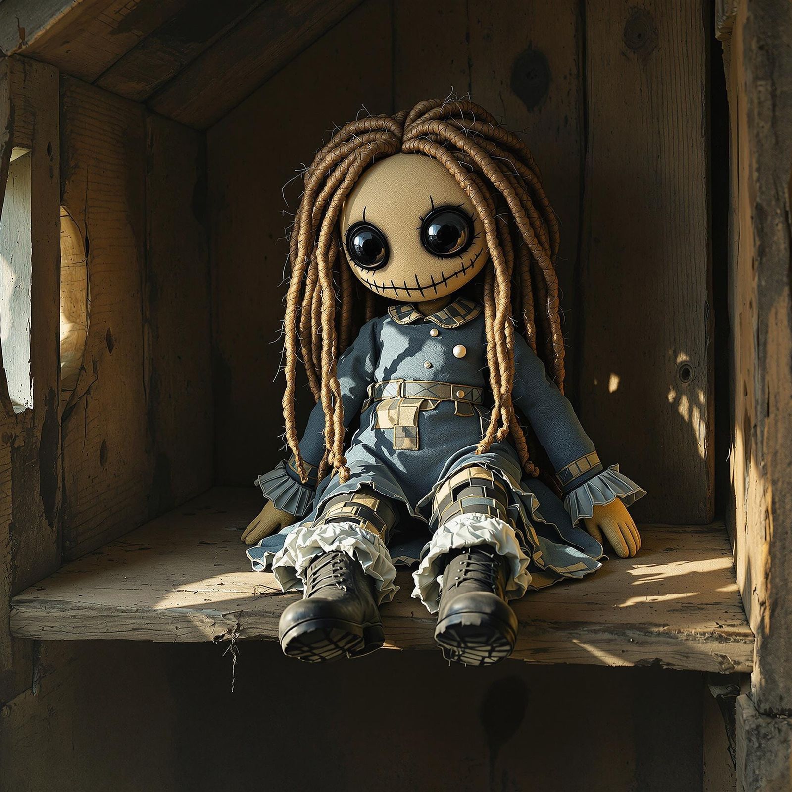 Whimsical Ragdoll in Gritty Watercolor Style