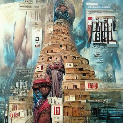 Futuristic Tower of Babel Reimagined