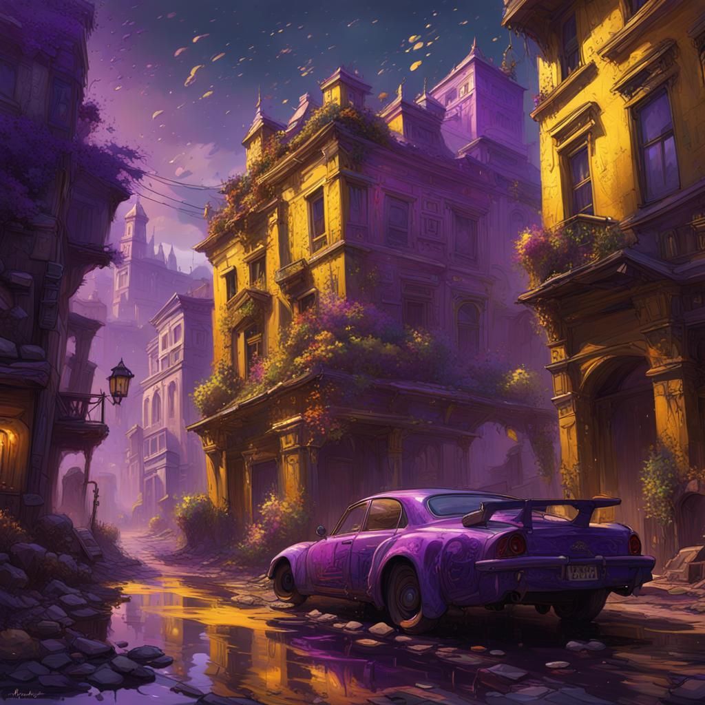 Dark Fantasy Masterpiece in Graffiti Art Style