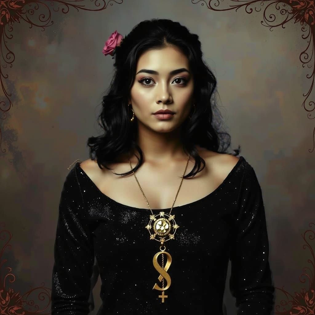 Ethereal Goddess with Ancient Wisdom