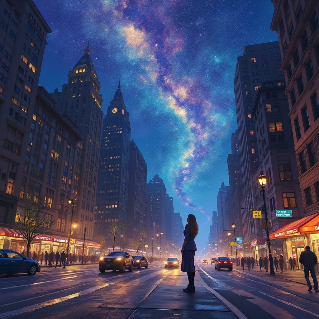 Cosmic Dreams Over New York City