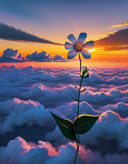 Cloud Flower at Sunset