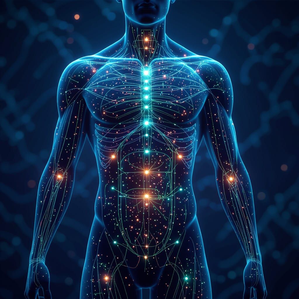 Whimsical Acupuncture Points Matte Painting