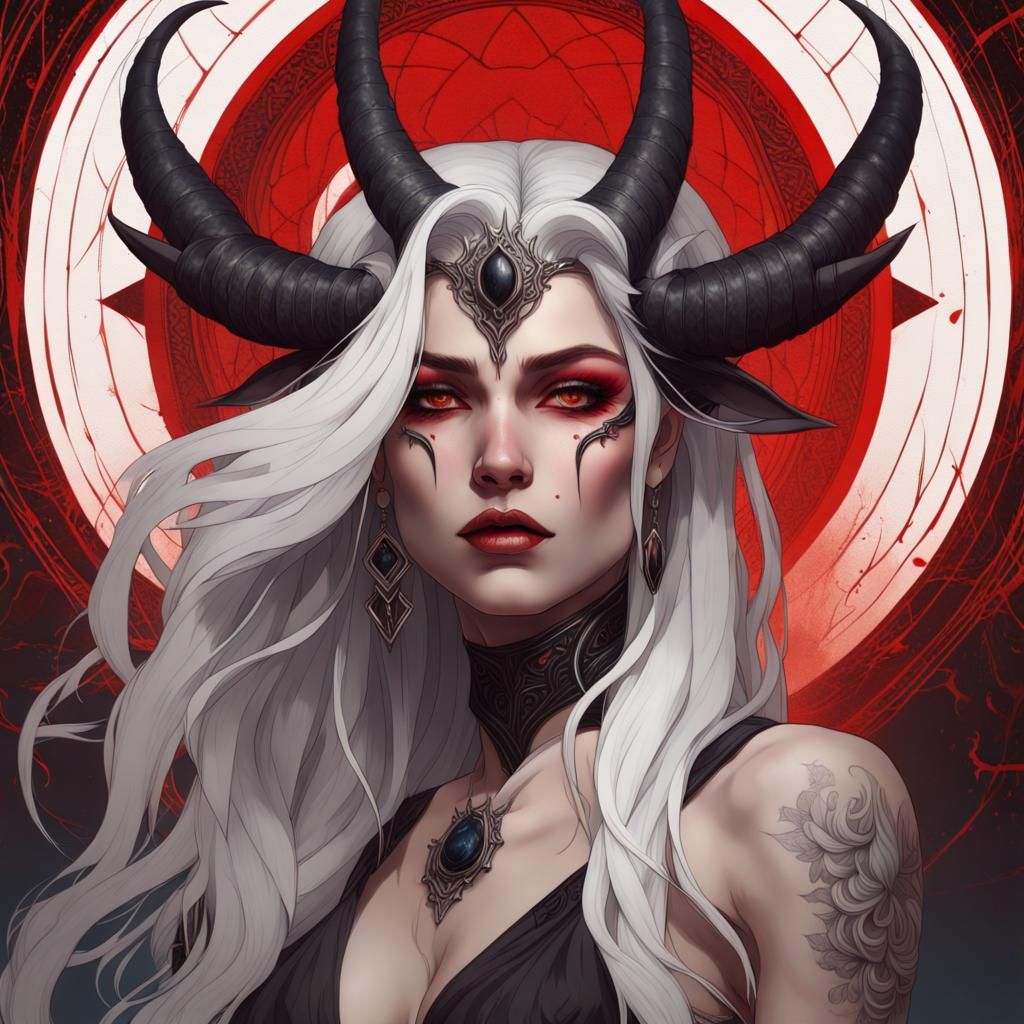 Mystical Woman Portrait in Hyperdetailed Digital Art