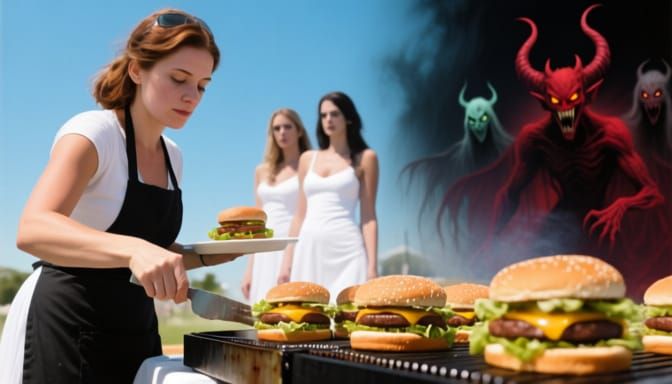 Demonic Spirits Watch Burgers Rot in the Sun