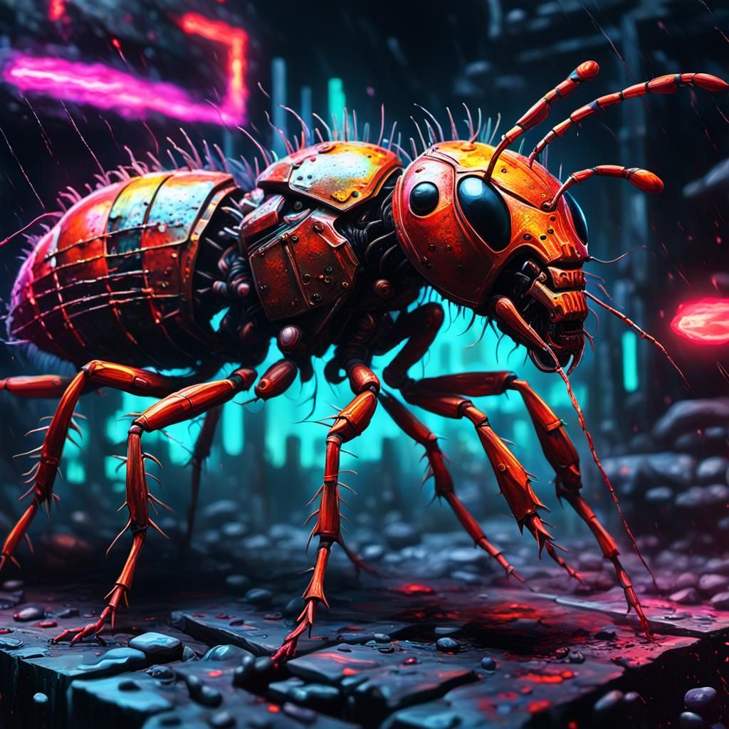 Cyberpunk Ant Farm: A Grotesque Masterpiece