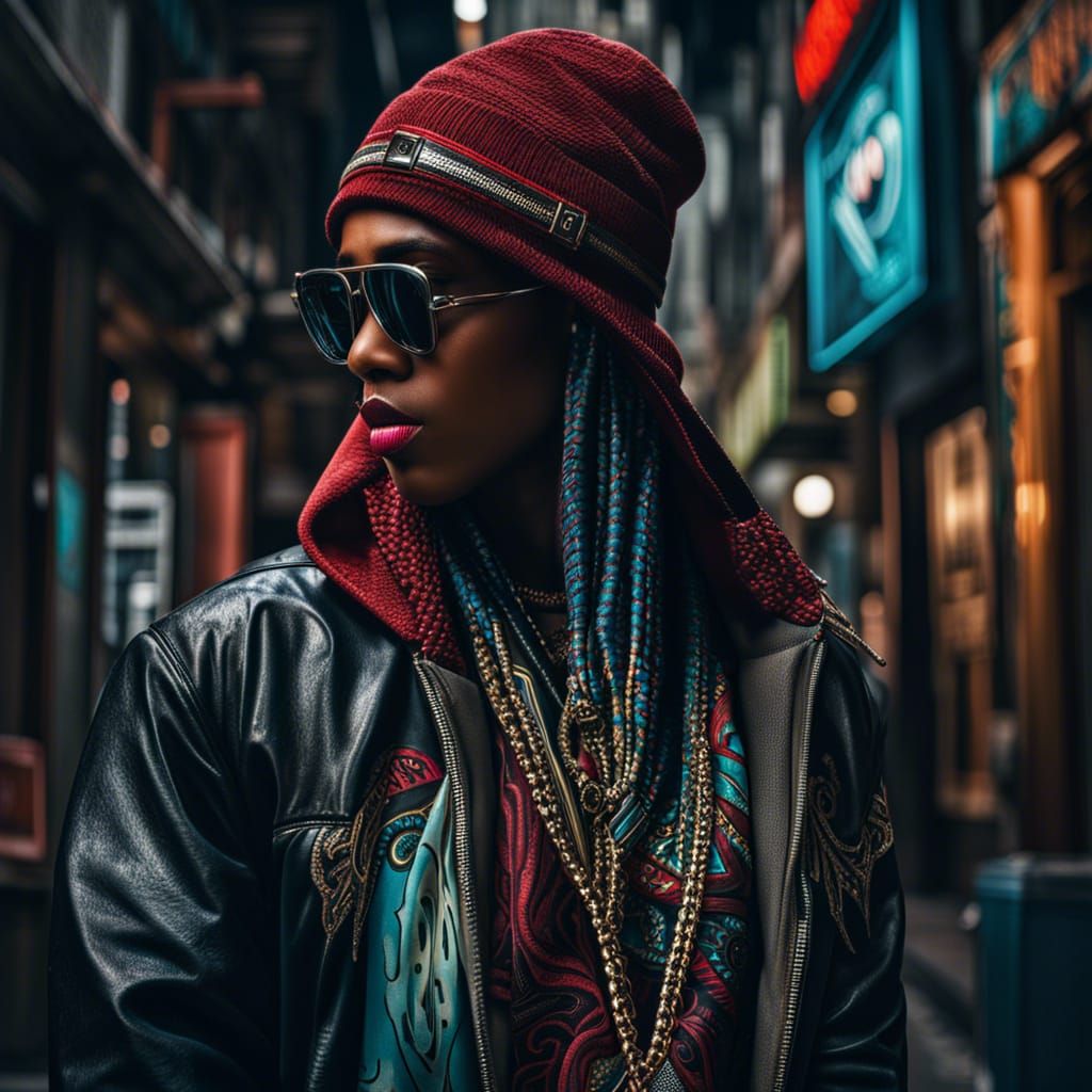 Hyperrealistic Hip Hop Fashion in HDR