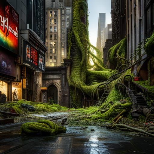 Nature Overruns New York in Post-Apocalyptic Vision