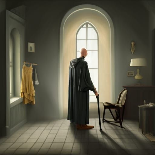 Voldemort as House-Maid, Realistic Digital Art