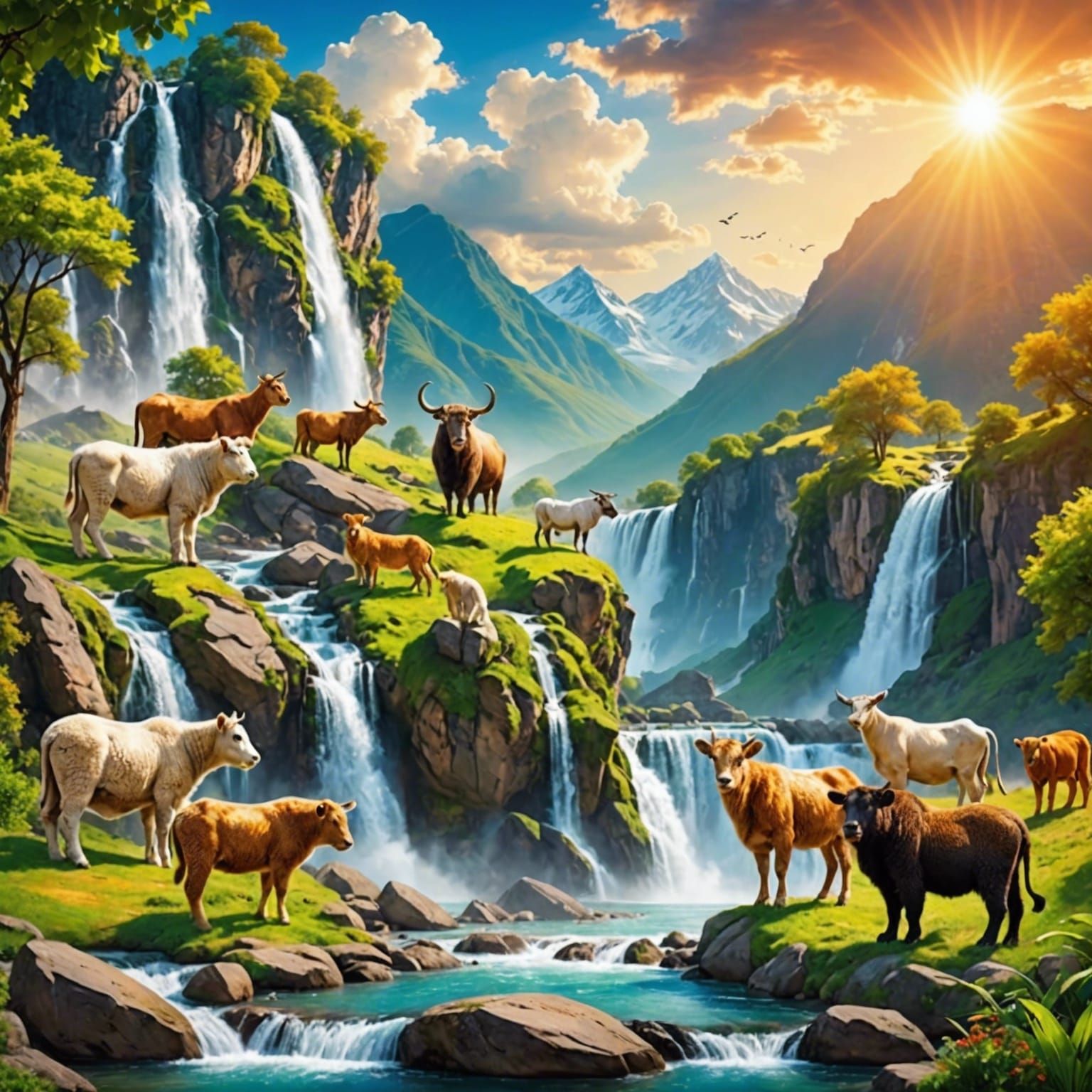 Peaceful Kingdom: Animals United in Harmony