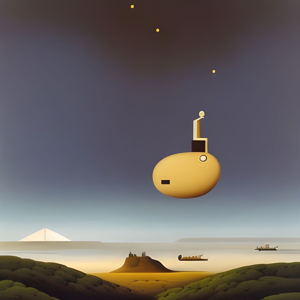 Surreal Wanderer Above a Sea of Fog