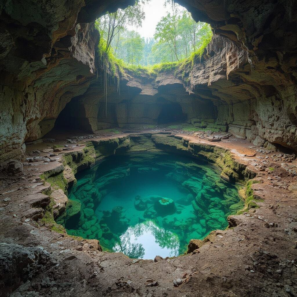 sinkhole grotto panorama
