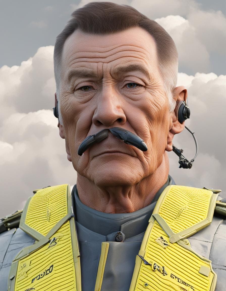 Fighter Pilot in Cockpit