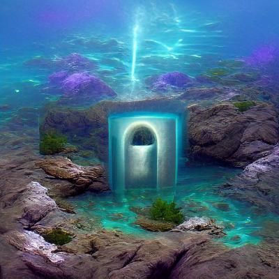 Underwater Portal to Another Universe, Cel-Shaded