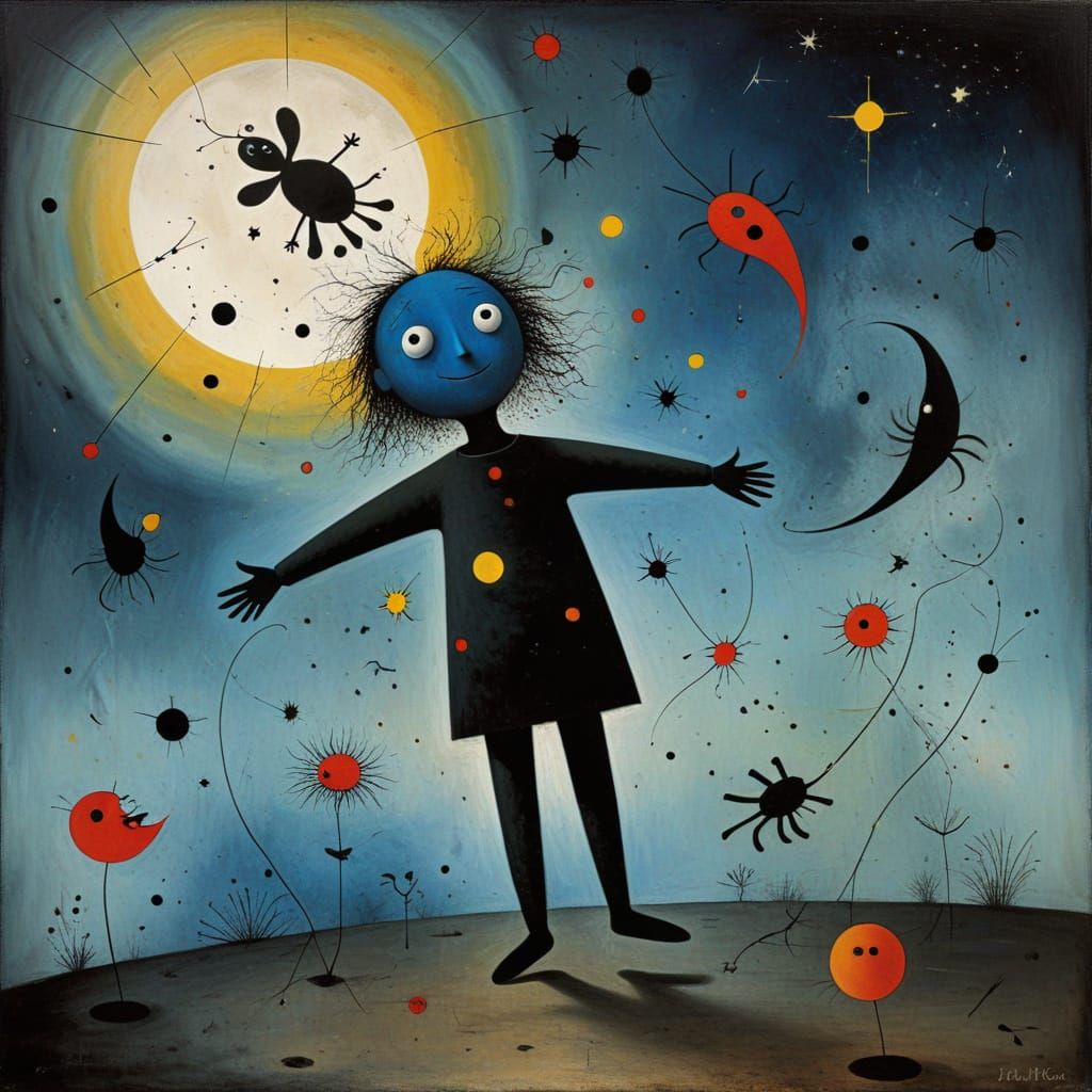 Ethereal Nightmare in Vibrant, Dark Colors