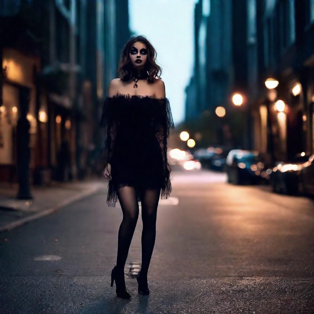 Eerie Racoon Lady of the Night