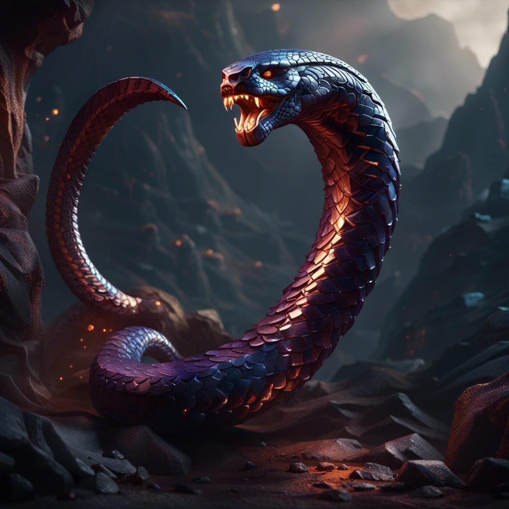 Cobra Steel Defender in Detailed Matte Painting Style