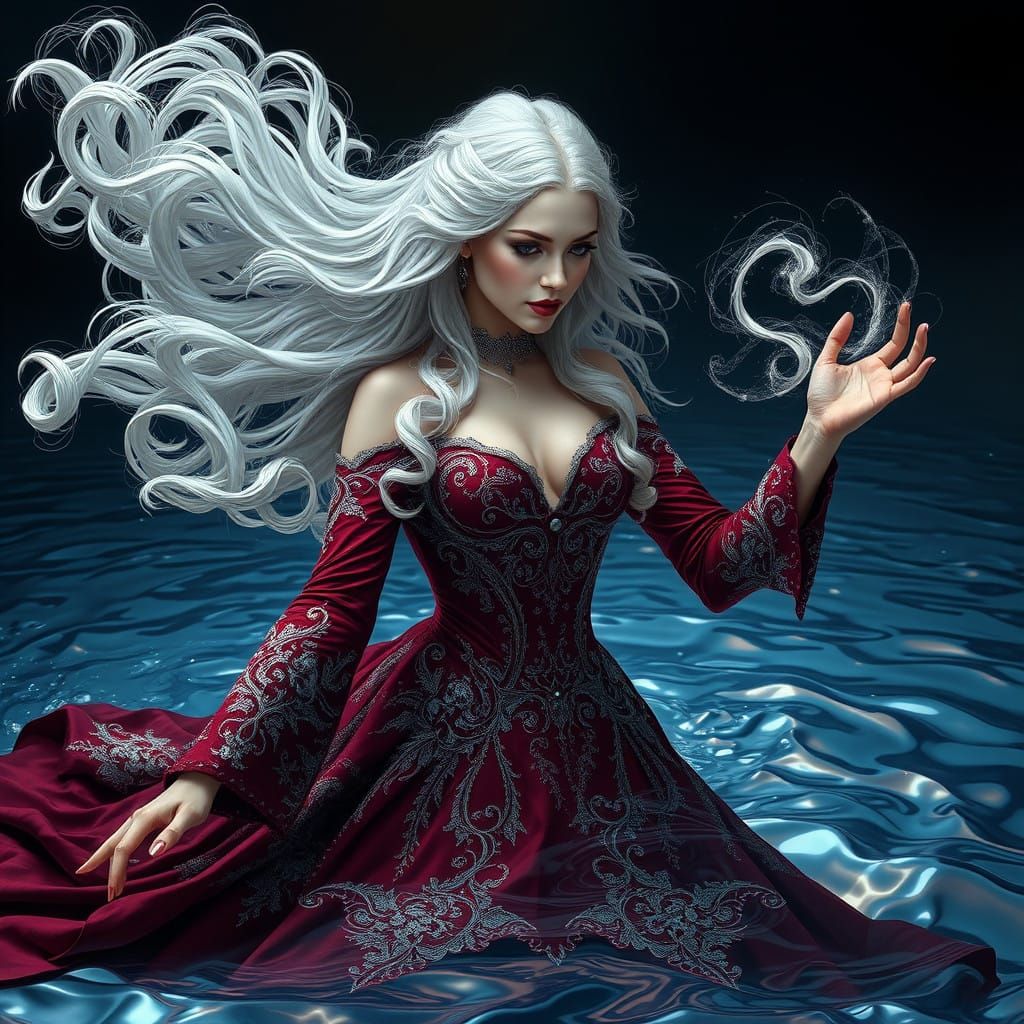 Enchantress Erupts from Shimmering Mercury