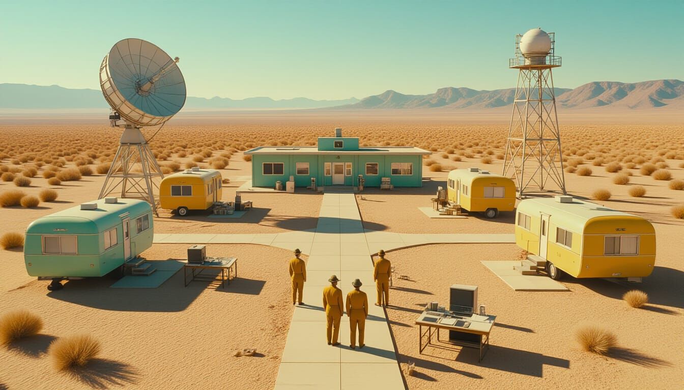 A retro research station