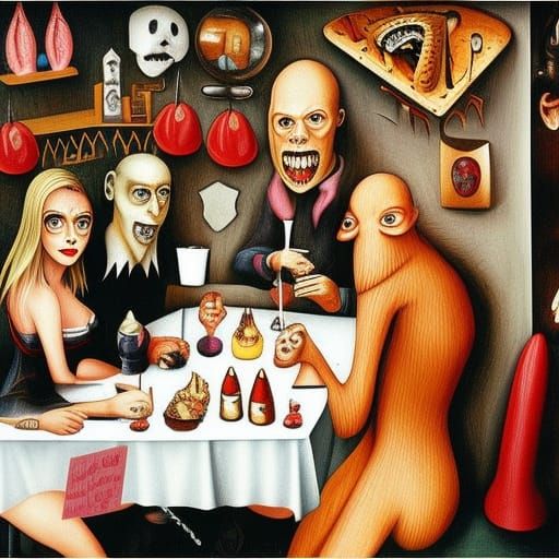 Demonic Diner Date Night in Burton Style