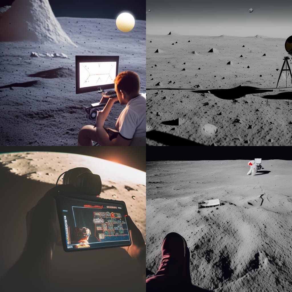Gamer on the Moon: Professional Photography