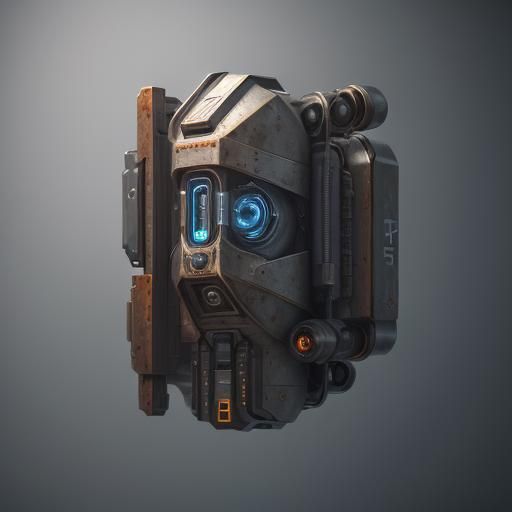 Futuristic Floating Sci-Fi Device in 8K