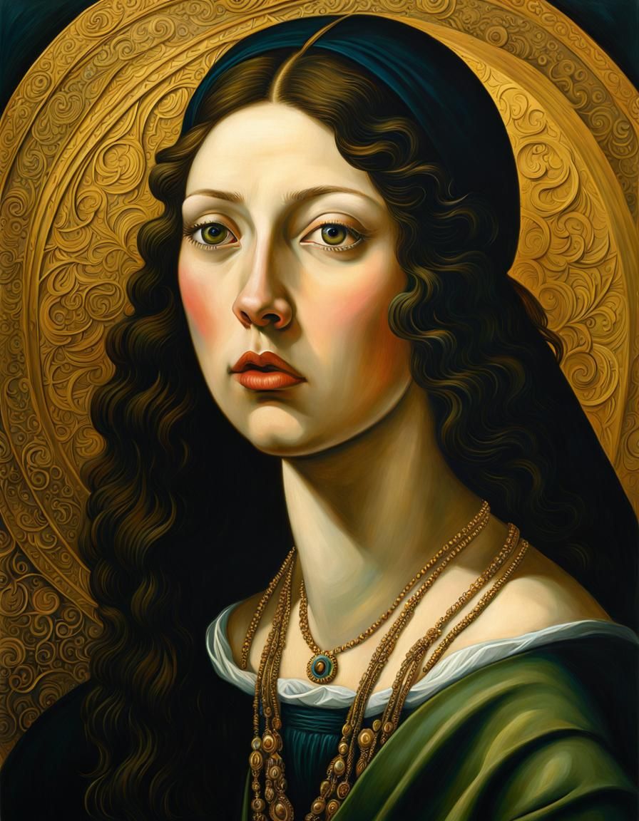 Misery Portrait in the Style of Old Masters