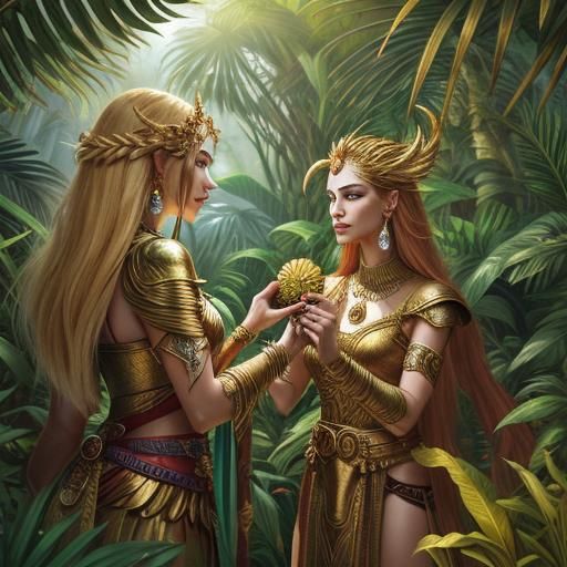 Jungle Temple: Warrior Woman's Gift of Jewels