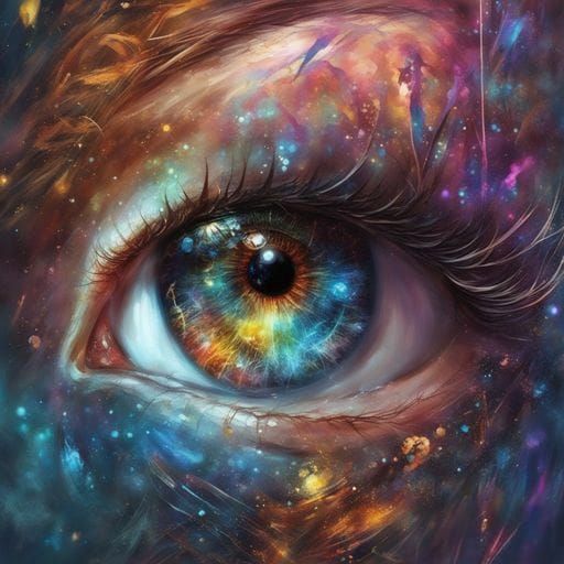 Detailed Close-up of a Beautiful Eye