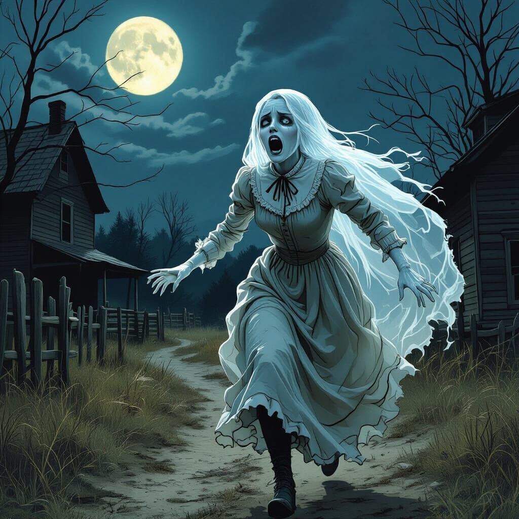 Terrified Ghost Runs from Appalachian Holler Yard