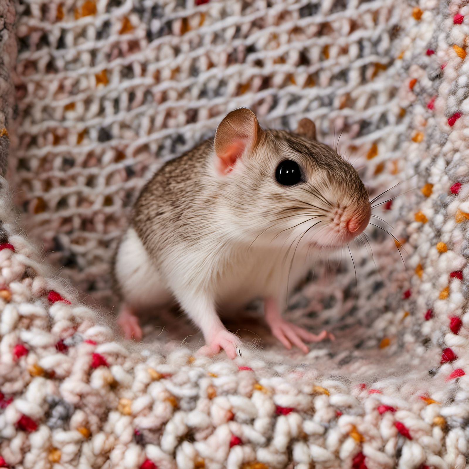 Crocheted Gerbil: Charming Yarn Art