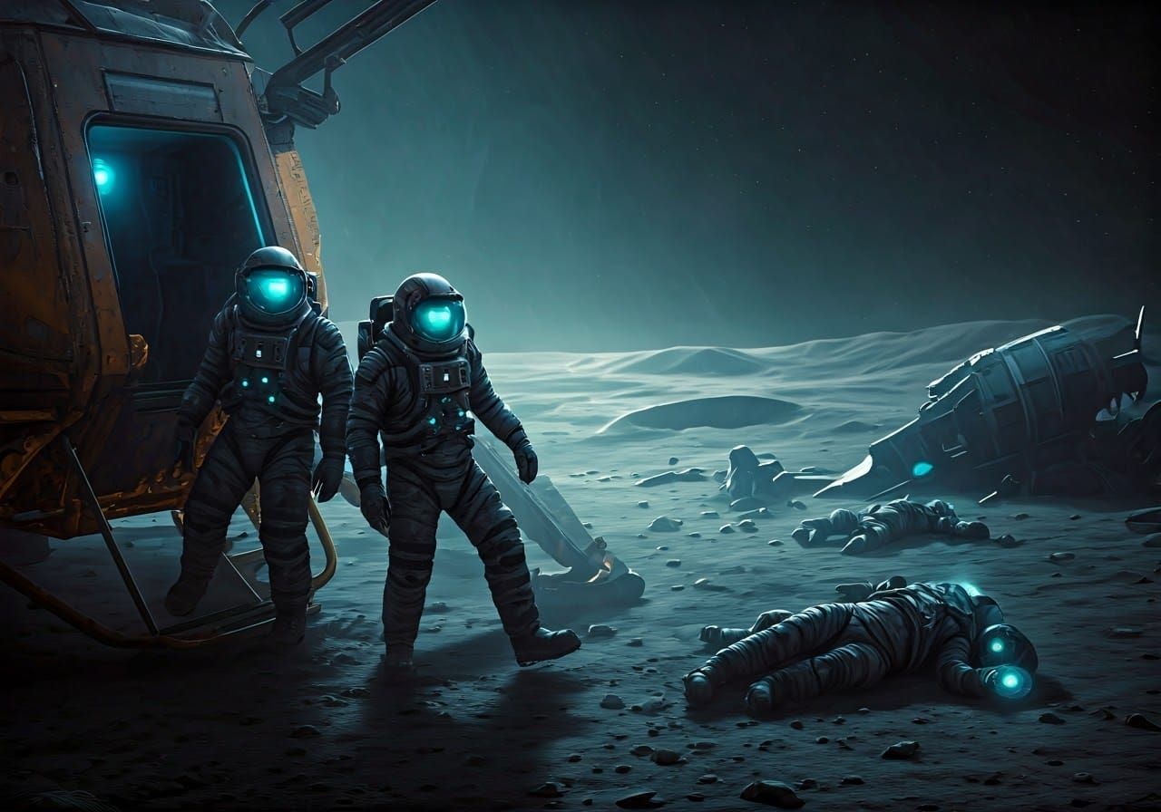 Astronauts Discover Alien Ruins on the Moon's Surface