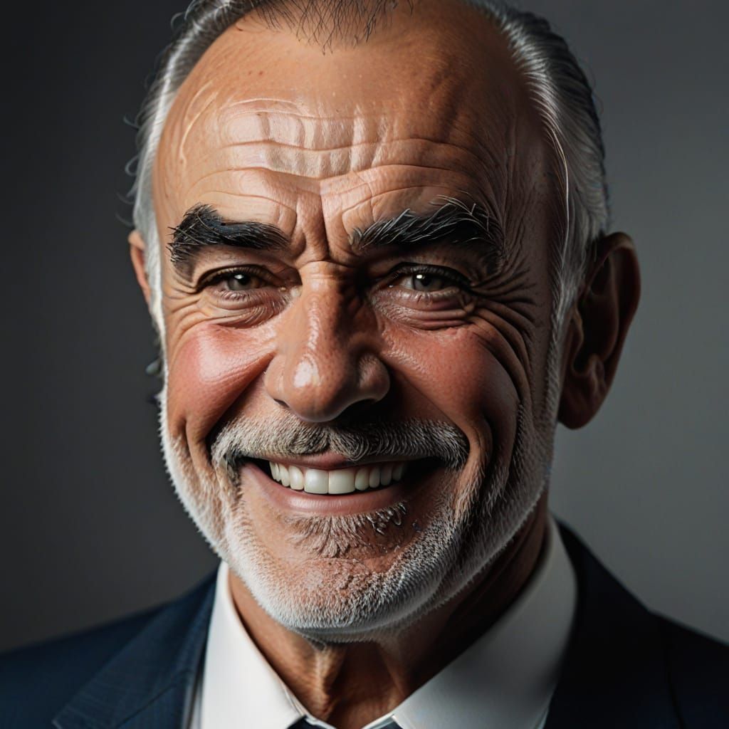 Sean Connery Glamour Shot in 4K Resolution