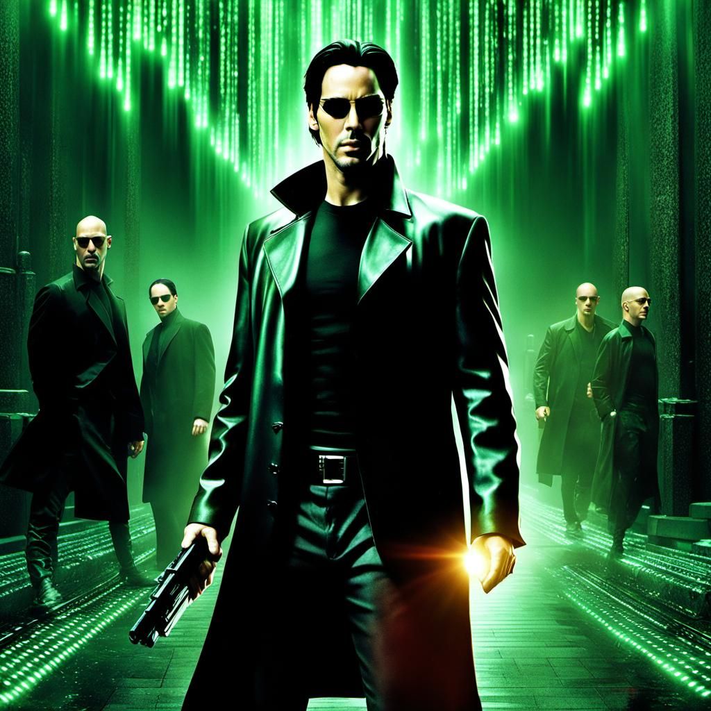 Keanu Reeves as Neo "The ONE" in the Matrix